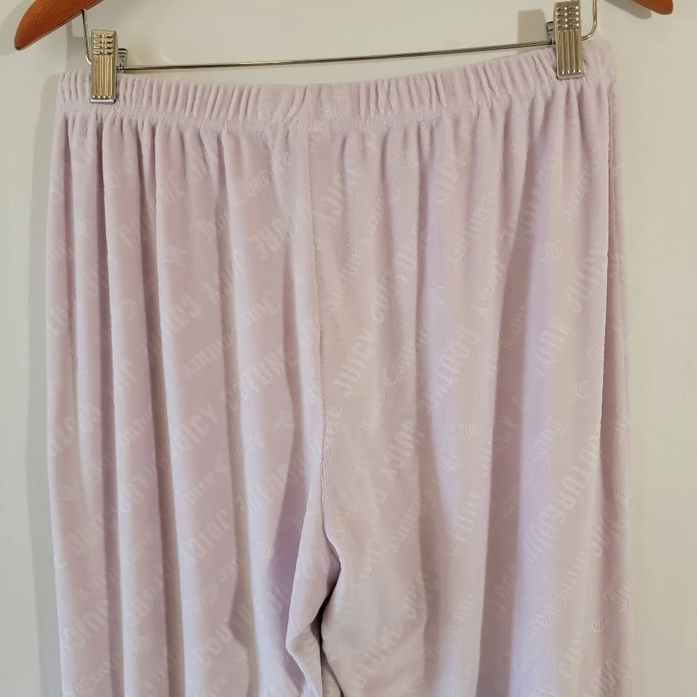 Juicy Couture Women's Y2K Terry Cloth Sleepwear Trackpants Sz L Elastic Waist